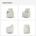 thumbnail image 6 of PU Leather Swivel Accent Chair Single Sofa Chair for Home Living Room White, 6 of 7