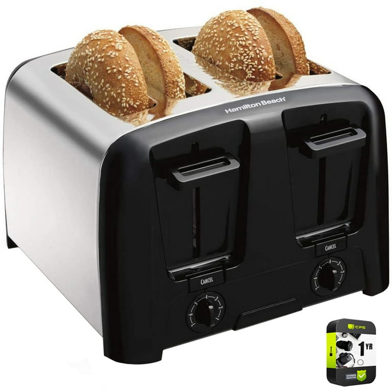 Mainstays 4Slice Toaster With Shade Settings And Removable, 52 OFF