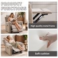 thumbnail image 6 of Bonzy Home Manual Reclining Chair, Modern Single‑Seat Recliner Sofa for Adult with Padded Armrests and Adjustable Backrest for Living Room, Bedroom & Reading Room, Taupe, 6 of 6