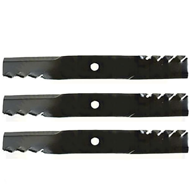 (3) Toothed Mower Blades for John Deere ZTrak Z525E Z535M Z540M Z375R