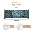 Body Pillow Cover Blue Color Cactus Cooling Printing Body Pillow