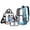 Astronaut Rocket, variant on Xoenoiee Astronaut Rocket Print Clear Backpack for Kids Boys 3 Pieces School Bag Set with Lunch Box Pencil Case, Lightweight Bookbag Teen Back Packs Transparent Satchel Travel Daypack Bagpack