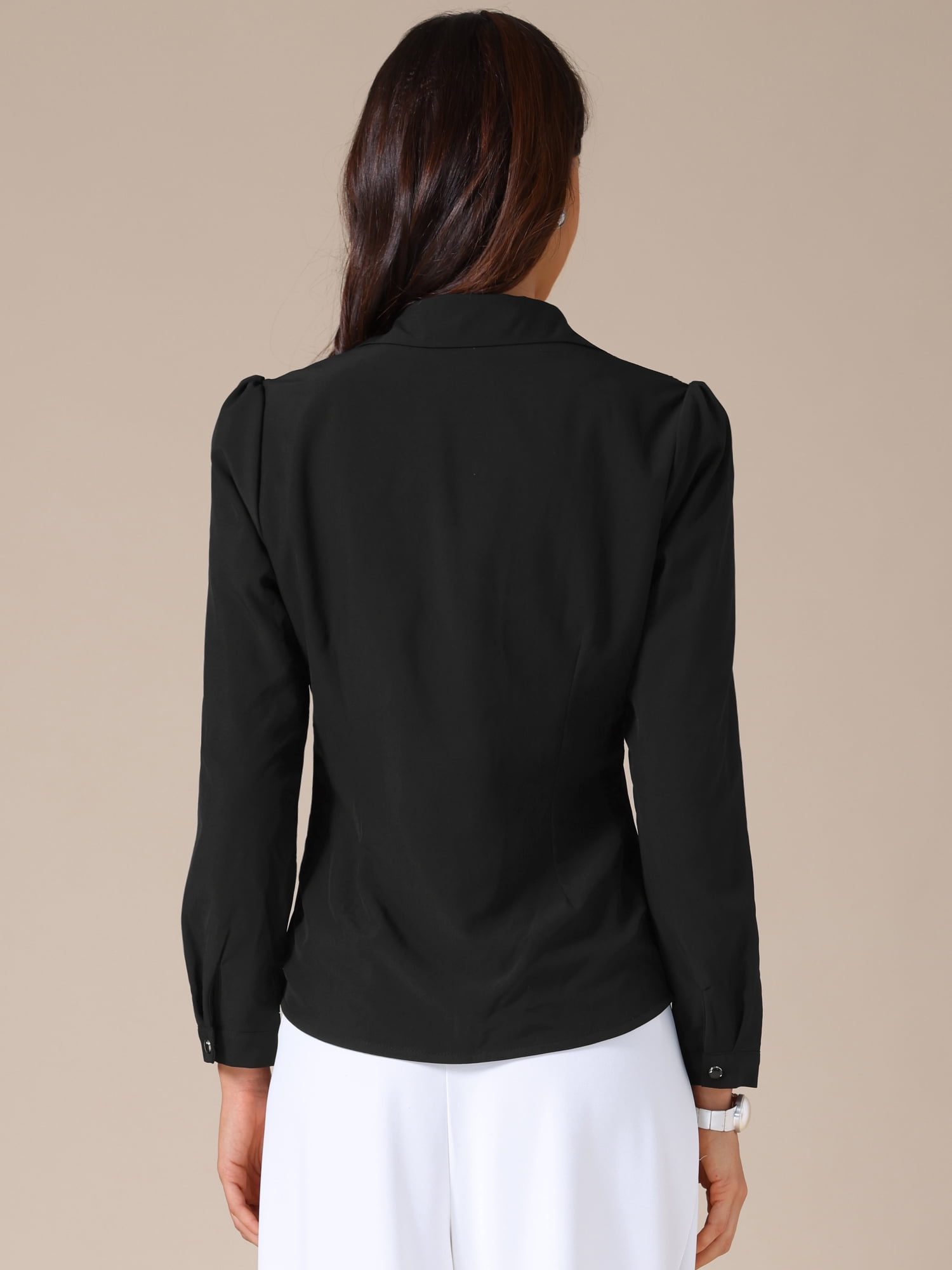 DARING DIVA Women's Vintage Striped Lace Panel Button Down Long Sleeve Top XL Black
