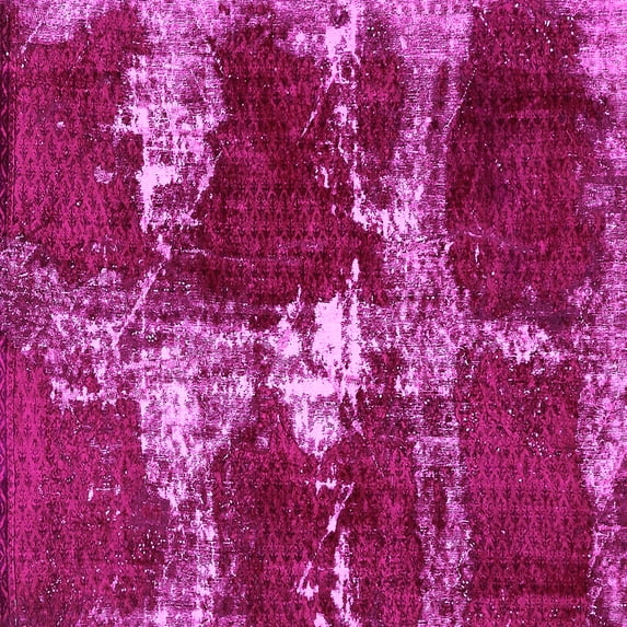 Ahgly Company Indoor Square Persian Pink Bohemian Area Rugs, 4' Square