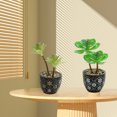 thumbnail image 3 of uds simulación de plantas suculentas en macetas, pequeños adornos creativos, plantas verdes artificiales, decoración interior, 3 of 5