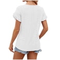 thumbnail image 3 of Fiudx Ofertas de La Semana Camisolas con Cuello En V Sin Mangas y Sexy para Mujer, Blusa Plisada con Tubo Calado, 3 of 4