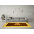 thumbnail image 3 of Ahgly Company Machine Washable Indoor Rectangle Abstract Yellow Modern Area Rugs, 7' x 10', 3 of 4