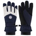 thumbnail image 1 of Guantes esquí Invierno Unisex Snowboard Cuero PU Antideslizante Pantalla táctil Impermeable M (-) azul blanco, 1 of 9