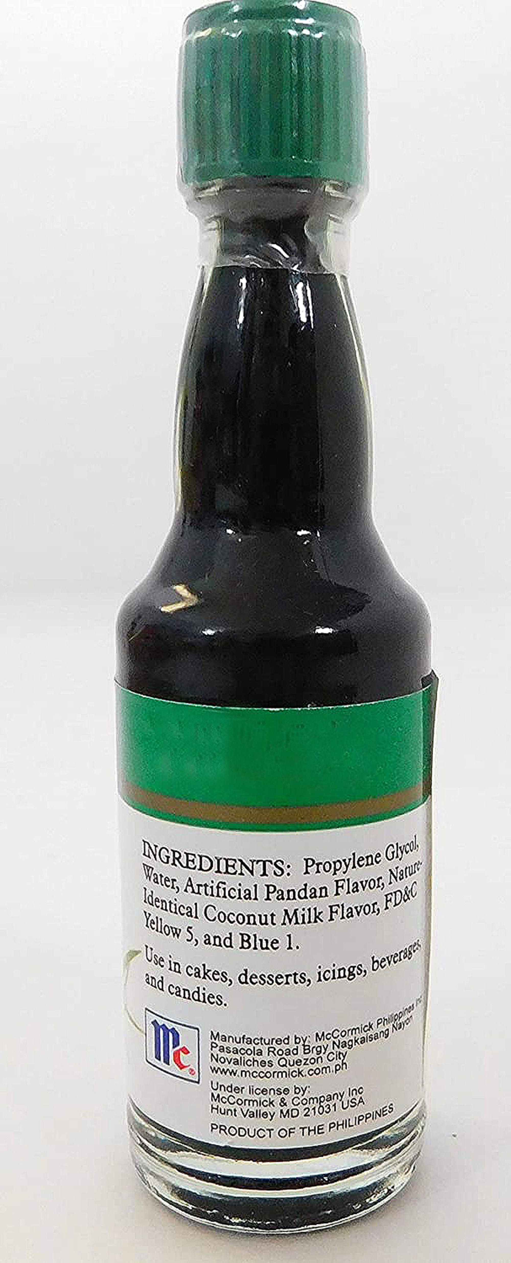McCormick Buco Pandan Flavoring Extract 20 ml with 1 Colorful Round Mini Refrigerator Magnet