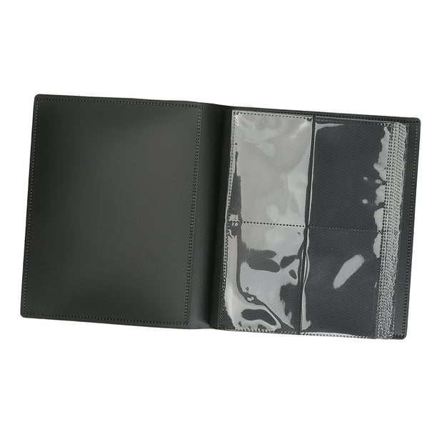 Carpeta De Colección De Tarjetas, Correa Negra, Carpeta De álbum De Tarjetas Coleccionable De 4 Bolsillos Para La Vida Diaria De Los Niños