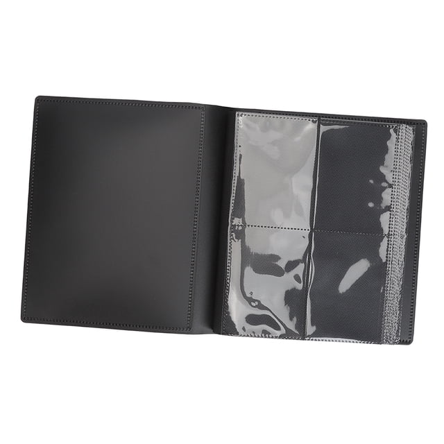 Carpeta De Colección De Tarjetas, Correa Negra, Carpeta De álbum De Tarjetas Coleccionable De 4 Bolsillos Para La Vida Diaria De Los Niños