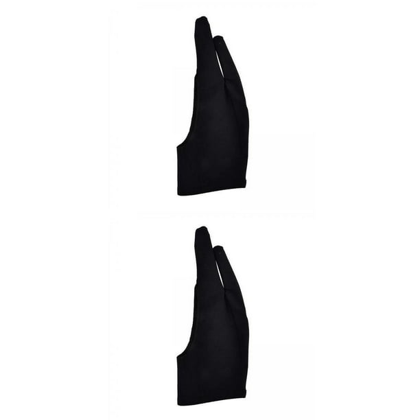 Guantes de dibujo para artistas shamjiam con dos dedos para tabletas gráficas