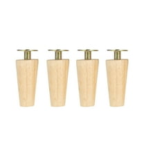 HOTBEST 4 Set Wooden Furniture Legs Kit 8/15/20cm Height Replacement Furniture Feet Heavy Duty Table Legs Straight Sloping Sofa Legs with Screws for Home Office Sofa Couch Chair Bed Table Cabinet
