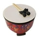 thumbnail image 2 of Tambor de madera para uso educativo con 2 mazos, instrumento de percusión Orff. 10inch, 2 of 9