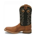 thumbnail image 3 of Justin Men's Caddo Bent Rail Western Boot Broad Square Toe Tobacco 10 EE  US, 3 of 8