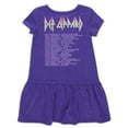 thumbnail image 2 of Def Leppard Toddler Girl Short Sleeve Drop Waist Dress, Sizes 12M-5T, 2 of 6