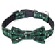 thumbnail image 1 of Laklulu Collar navideño para Perro, Ajustable, diseño de Copo de Nieve, Verde, con Pajarita, en 4 tamaños, 1 of 5