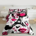 thumbnail image 2 of Castle Fairy 3-Piece Full Comforter Set - Eiffel Tower Valentine, 2 of 8