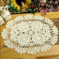 thumbnail image 4 of Mashaouyo Clearance Pure Cotton Woven Retro Rural Photography Props With Elliptical Decorative Table Mats, 4 of 4