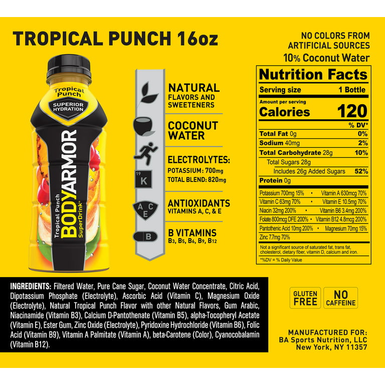 Bodyarmor Sports Drink Tropical Punch
