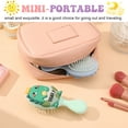 thumbnail image 7 of Abaima 2 Pack Toddler Hair Brush, Mini Hair Brush for Kids, Baby Detangler Brush for Straight Curly Thick Hair, Cute Travel Brush for Boys and Girls - Dinosaurs Brush with Air Cushion, 7 of 7