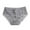 Grey, variant on Women Lace Sexy Panties Hollow Mesh Bow Low Waist Underwear - Polyester Nylon Spandex Blend, One Size Fits 40-60KG, Ideal for Sexy&Club Style