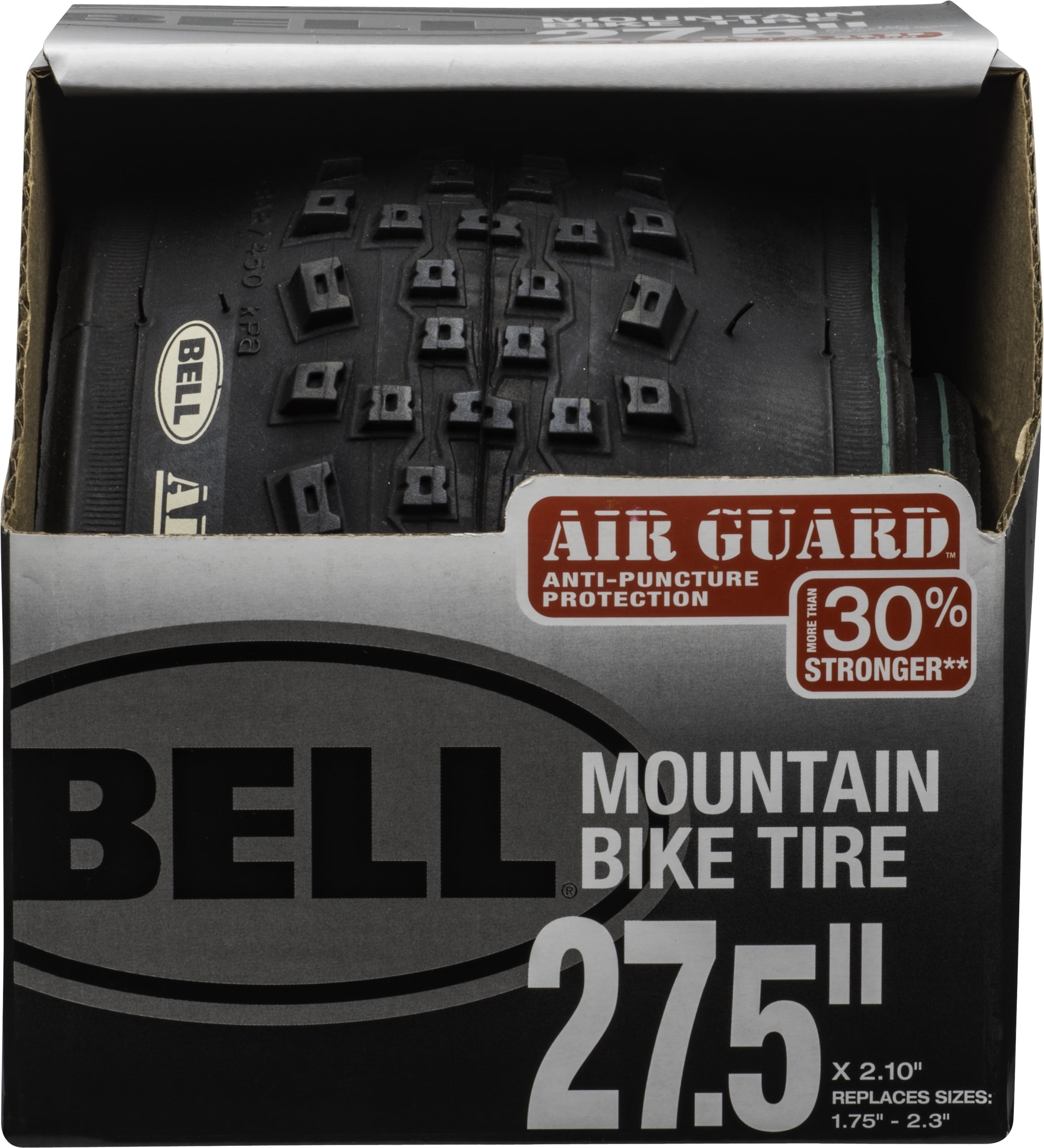 Details about   BELL Mountain Bike Tire 27.5"x 1.95"-2.10" w/Flat Defense Technology  NEW 