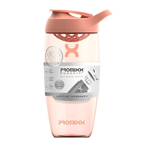 Botella coctelera de proteínas Promixx PURSUIT – Botellas cocteleras deportivas premium para mezclas de proteínas y batidos de suplementos – Taza coctelera de proteínas duradera y fácil de limpiar