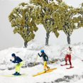 thumbnail image 6 of yotijay 3 Pieces Model Skiing Figures Scenario Scenes Micro Landscape Building Road C, 6 of 9