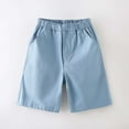 thumbnail image 2 of RMGVDSD Boys Summer Shorts Breathable Casual Kids Athletic Shorts Lightweight Elastic Waist Loose Fit Stretch School Uniform Shorts Soft Shorts 11-12 Years, 2 of 3