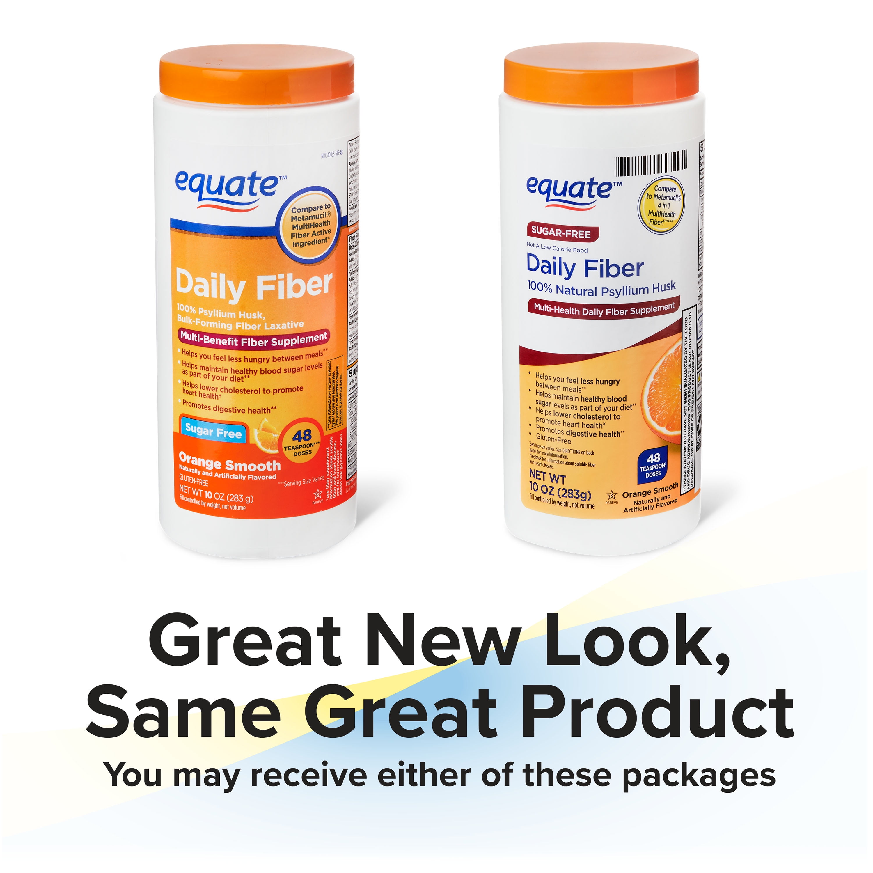 Equate Daily Fiber Orange Smooth Fiber Powder, 10 oz - Walmart.com ...