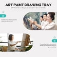 thumbnail image 3 of MasteelfCA 3pcs Aluminum Paint Plate Tray Mixing Rod Spatula Set for Watercolor Oil, 3 of 7
