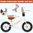 thumbnail image 6 of Infans 12 Inch Toddler Balance Bike No Pedal Training Bicycle w/Inflatable Rubber Tires, 6 of 7