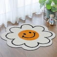 thumbnail image 2 of IFENG Alfombra de cara sonriente con girasol, bonita alfombra de baño, decoración de baño, alfombrilla absorbente para bañera, súper suave y esponjosa, lavable a máquina, 31.5 pulgadas, 2 of 5