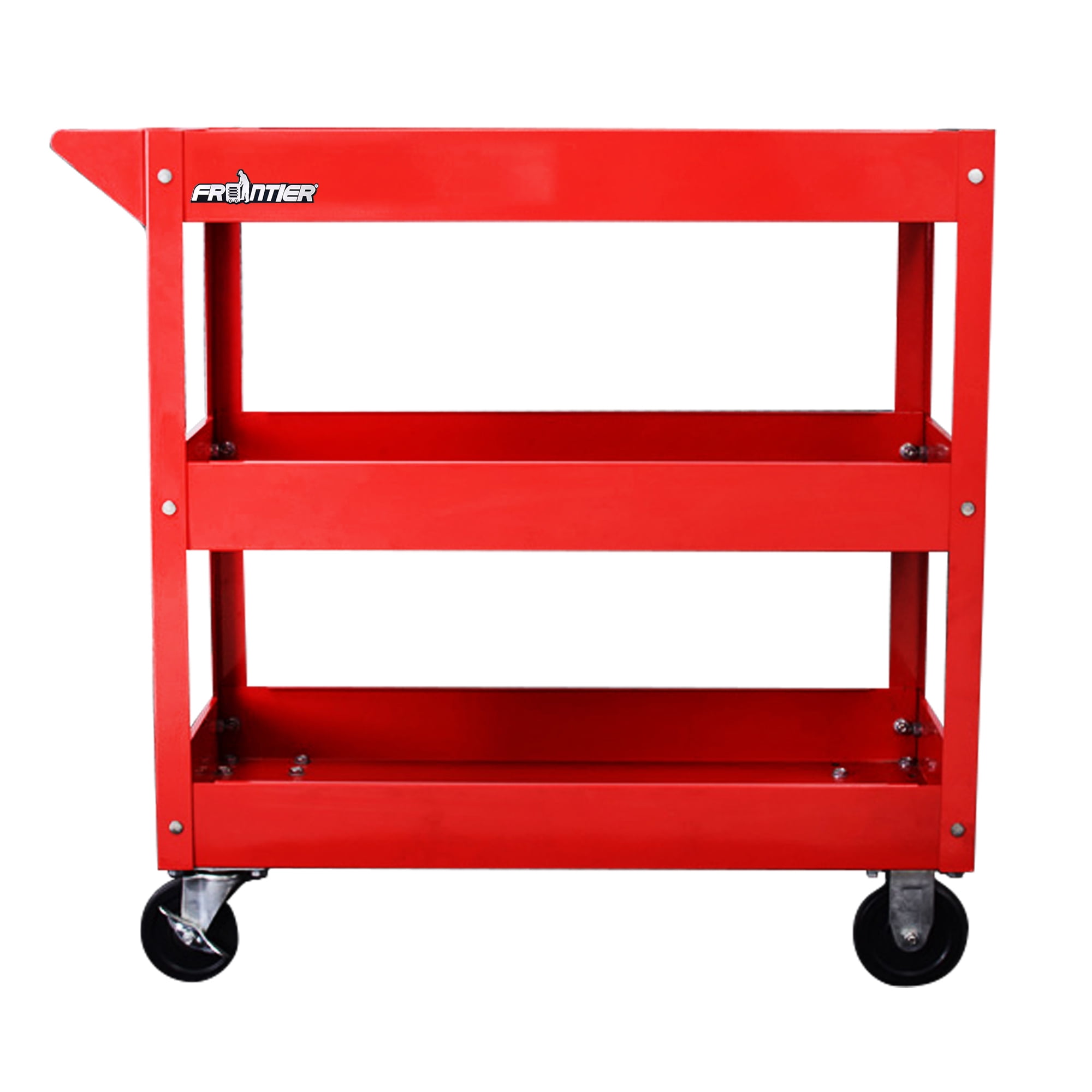 FRONTIER 29 in. 3 Tray Rolling Tool Cart Red Walmart