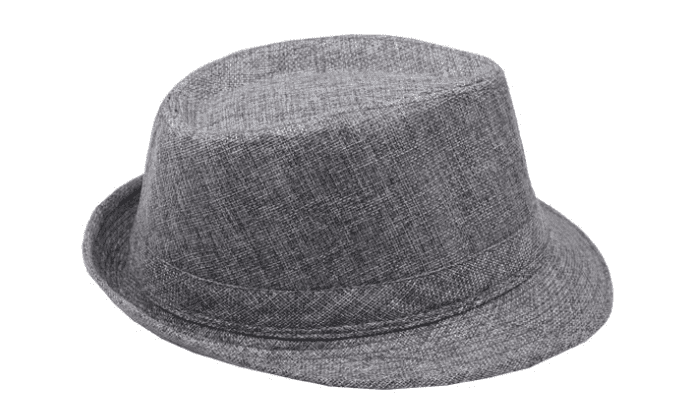 Coool Gray Summer Hat Trilby Fedora Fabric Beach Sun Men Women Panama 015, Adult Unisex, Size: One size, Black
