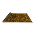 thumbnail image 2 of Ahgly Company Indoor Square Persian Yellow Traditional Area Rugs, 7' Square, 2 of 4