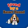 thumbnail image 4 of Inktastic Basset Hound Dog Lover Boys or Girls Baby Bib, 4 of 4