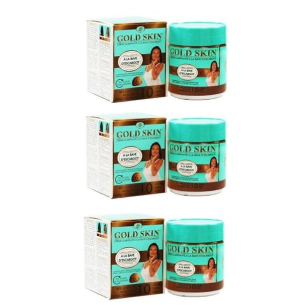 Gold Skin Clarifying Body Cream with Snail Slime 140ml Lot of 3