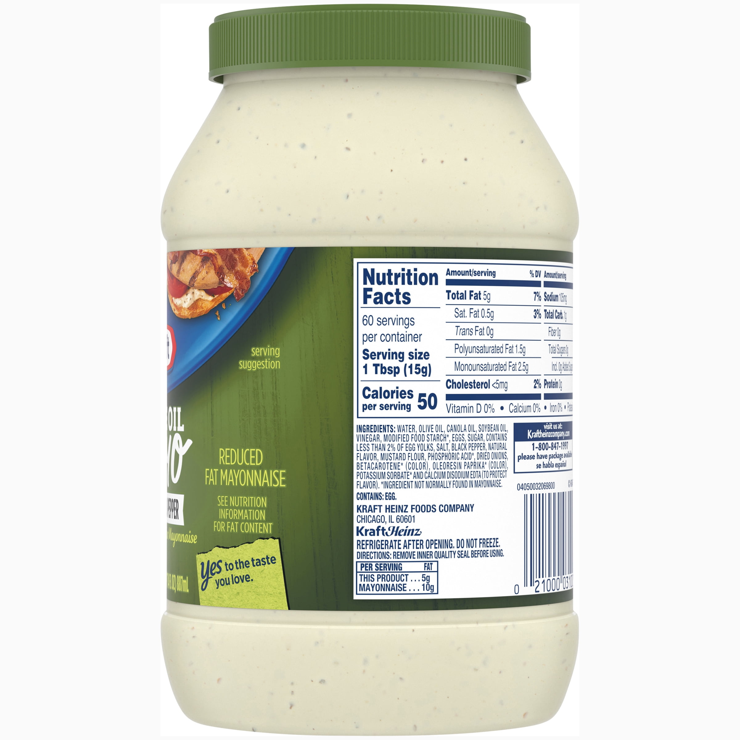 Kraft Mayo with Olive Oil and Cracked Pepper 30 fl oz Jar 2 PACK eBay