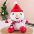 thumbnail image 2 of TOYOUME Snowman Plush Cloth Doll Pillow, Soft Stuffed Christmas Figurine, 9.45 Inches, 1-Piece, for Mantel Tree or Holiday Gift, B, 2 of 8