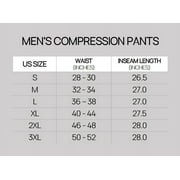 3 Pack: Men's Active Compression Pants - Workout Base Layer Tights Running Leggings (Available in Big & Tall)