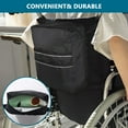 thumbnail image 4 of Sac de Fauteuil Roulant Grande Capacité avec Bande Réfléchissante Sécurisée, Sac de Rangement Imperméable pour Fauteuil Roulant Électrique Réglable, 4 of 11