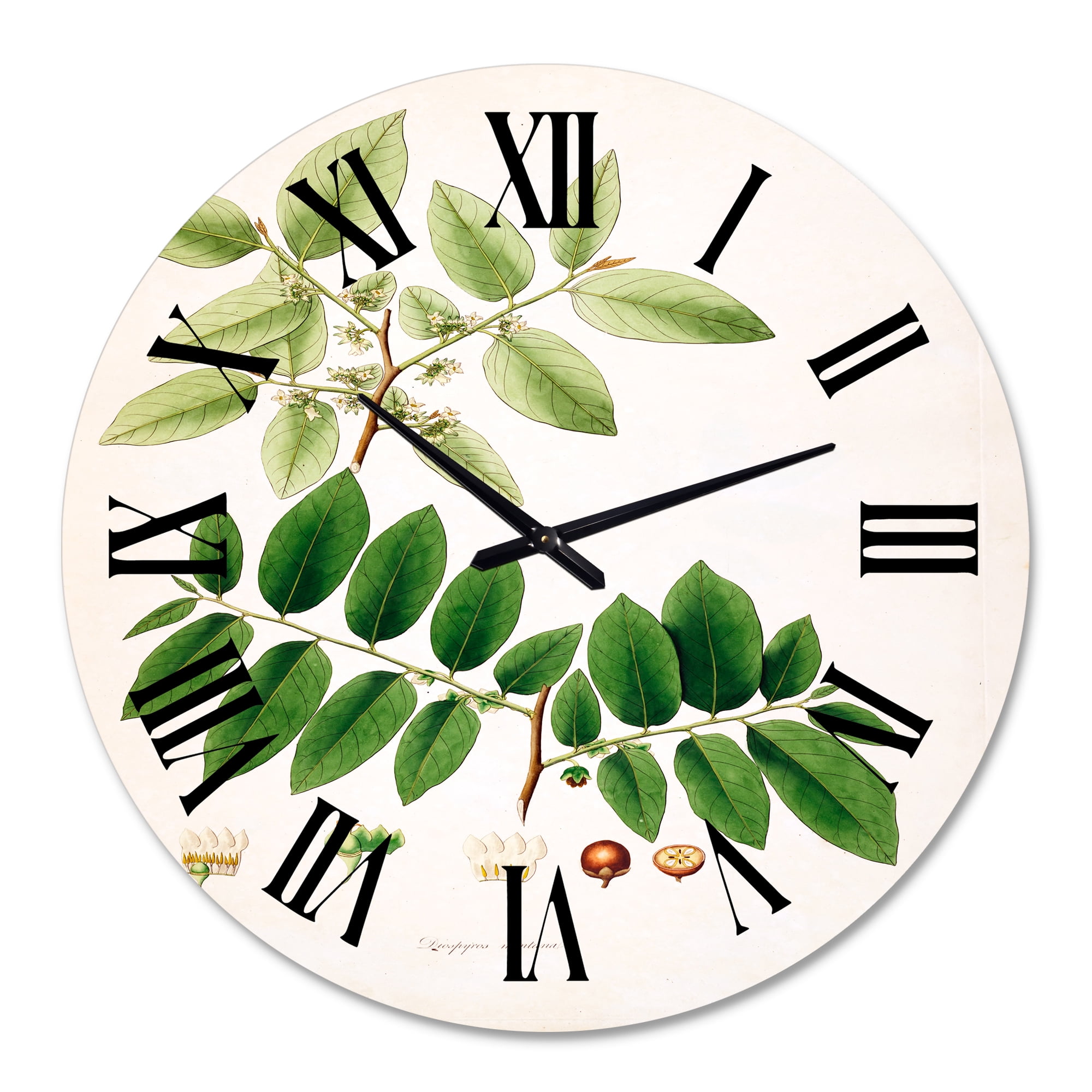 Designart 1 in Quartz Farmhouse Wall Clock