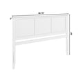thumbnail image 7 of AFI Madison King Solid Wood Panel Headboard, White, 7 of 7