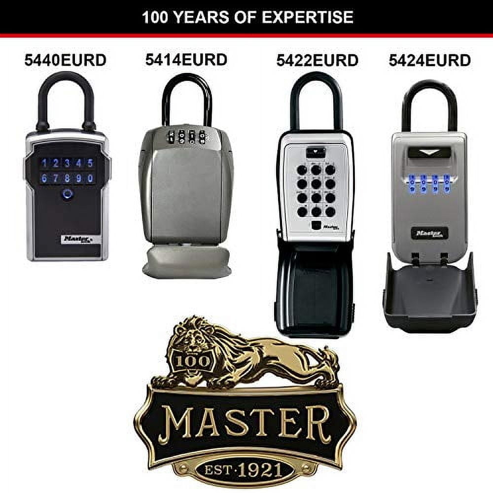 Master Lock 5414D Heavy Duty Key Lock Box, Zinc, Portable