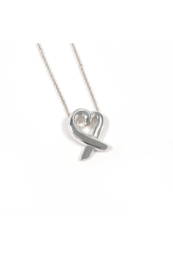 Pre-Owned TIFFANY&Co. Tiffany Loving Heart Paloma Picasso Necklace, Sterling Silver 925,...