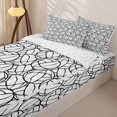 thumbnail image 3 of Erosebridal Sketch Volleyball Zipper Full Size Comforter Sets with Fitted Sheet and 2 Pillowcases,Line Sport Ball Zipper Bedding Set For Boys,Reversible,4pcs, 3 of 7