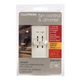 thumbnail image 2 of lutron electronics s2-lfsqh-la single pole fan control, 1.5-amp, light almond, 2 of 2