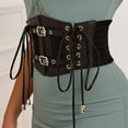 thumbnail image 5 of Vintage Leather Corset Belt Sides Lace Up Underbust Wide Elastic Waist Belts For Women Open Belt Click It Belt Sliding Belts Leather Casual Belts Mens Belt Men Penguin Belt Buckles Men Mens Leather, 5 of 5